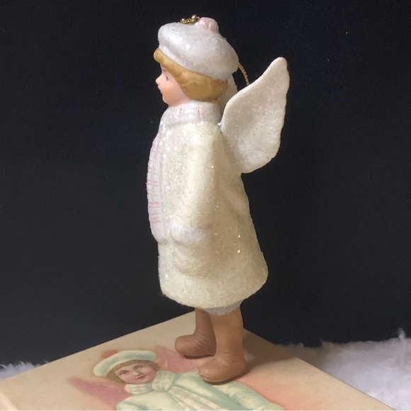 Costco's Victorian Ceramic Christmas Angel Ornament In Original Box - Picture 7 of 11